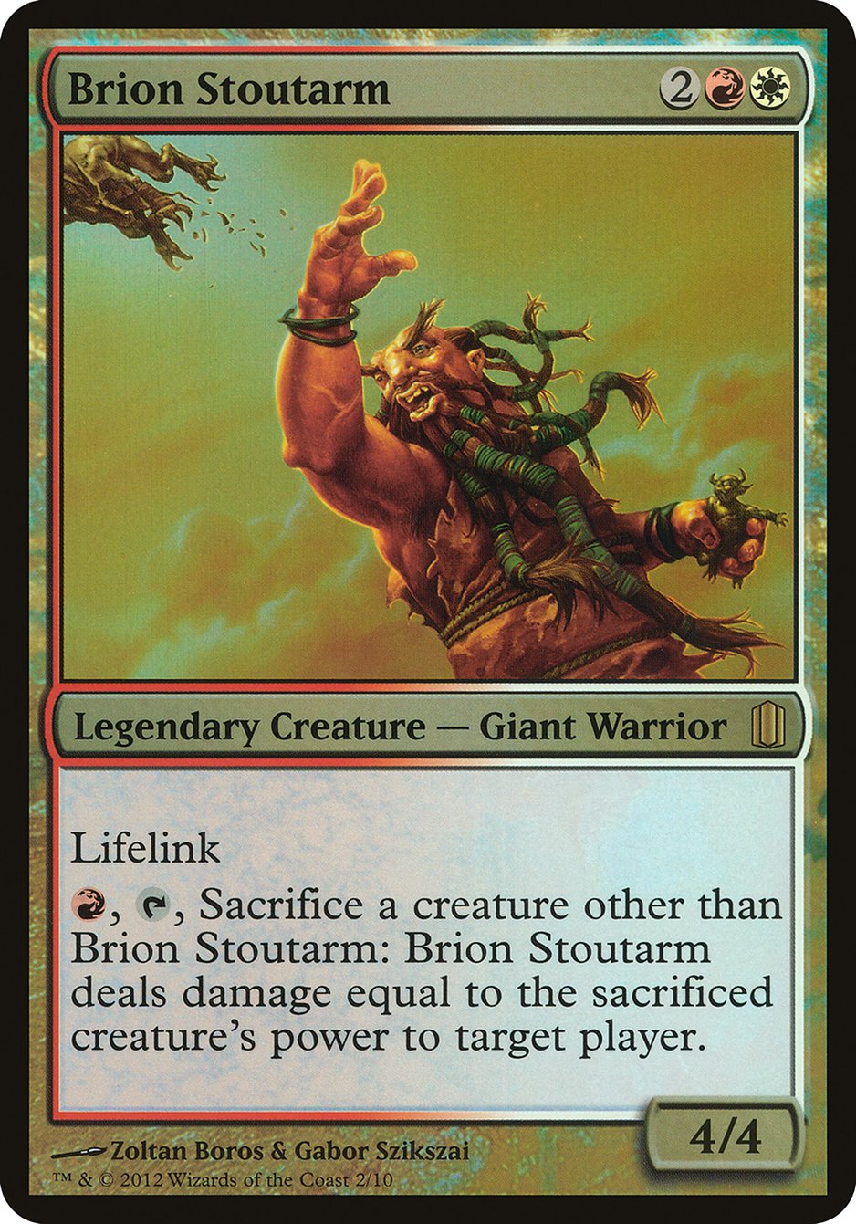 Brion Stoutarm (Oversized) [Commander's Arsenal Oversized] | Clutch Gaming