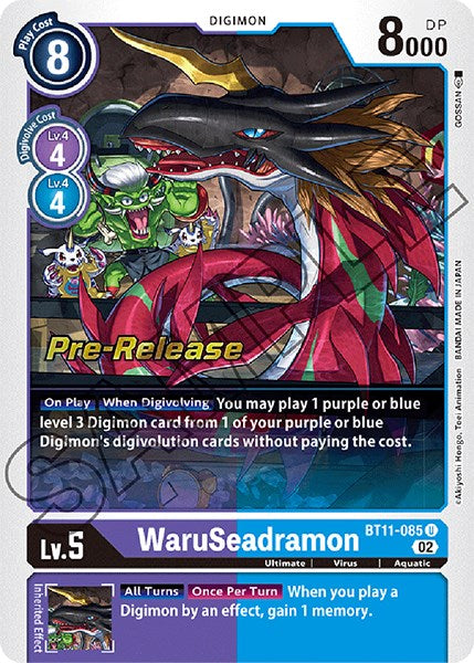 WaruSeadramon [BT11-085] [Dimensional Phase Pre-Release Promos] | Clutch Gaming