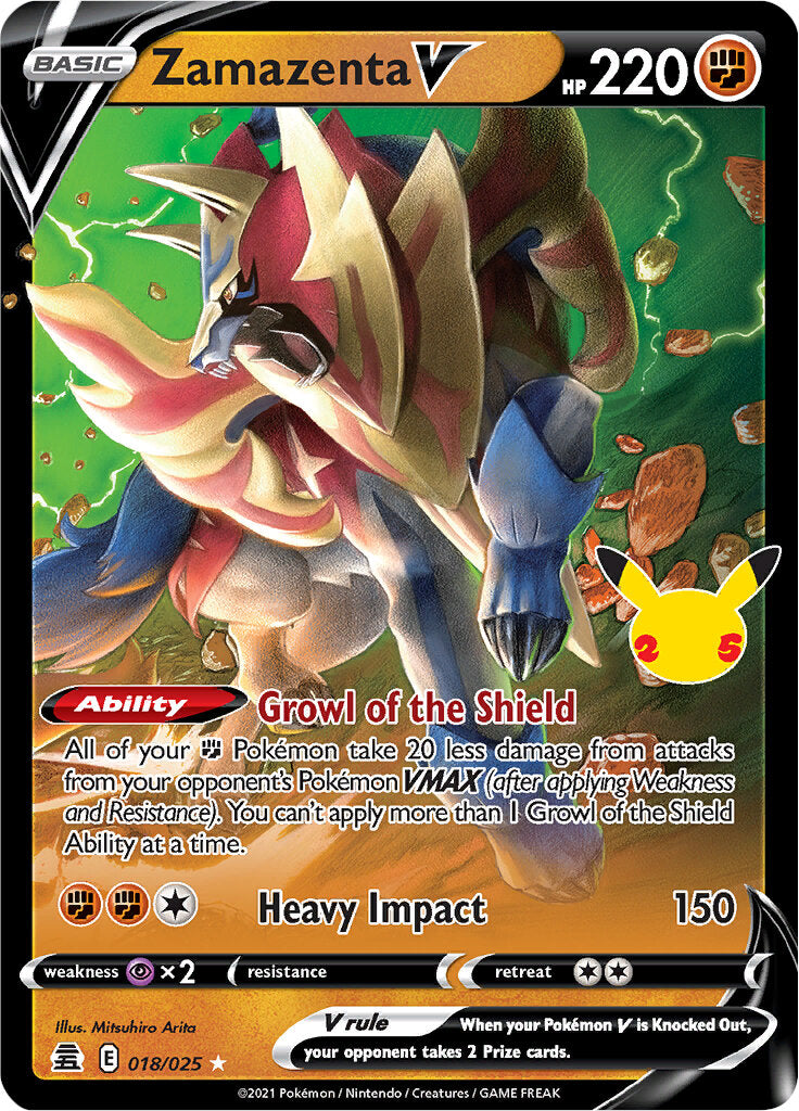 Zamazenta V (018/025) [Celebrations: 25th Anniversary] | Clutch Gaming