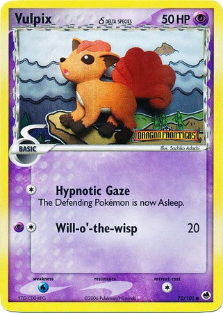 Vulpix (70/101) (Delta Species) (Stamped) [EX: Dragon Frontiers] | Clutch Gaming