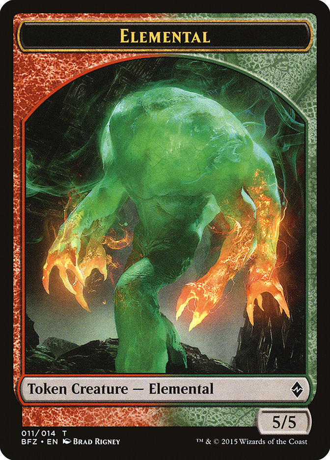 Elemental Token (011/014) [Battle for Zendikar Tokens] | Clutch Gaming