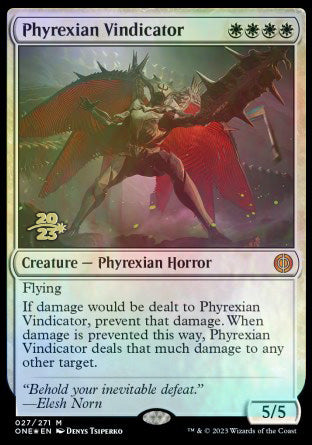 Phyrexian Vindicator [Phyrexia: All Will Be One Prerelease Promos] | Clutch Gaming