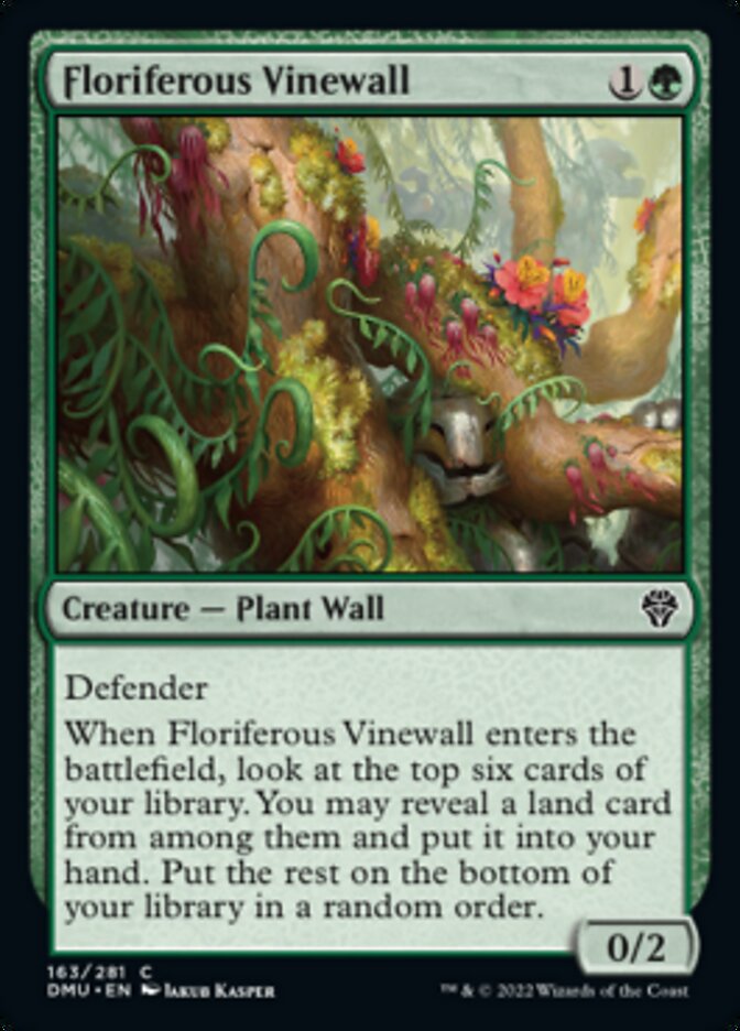 Floriferous Vinewall [Dominaria United] | Clutch Gaming