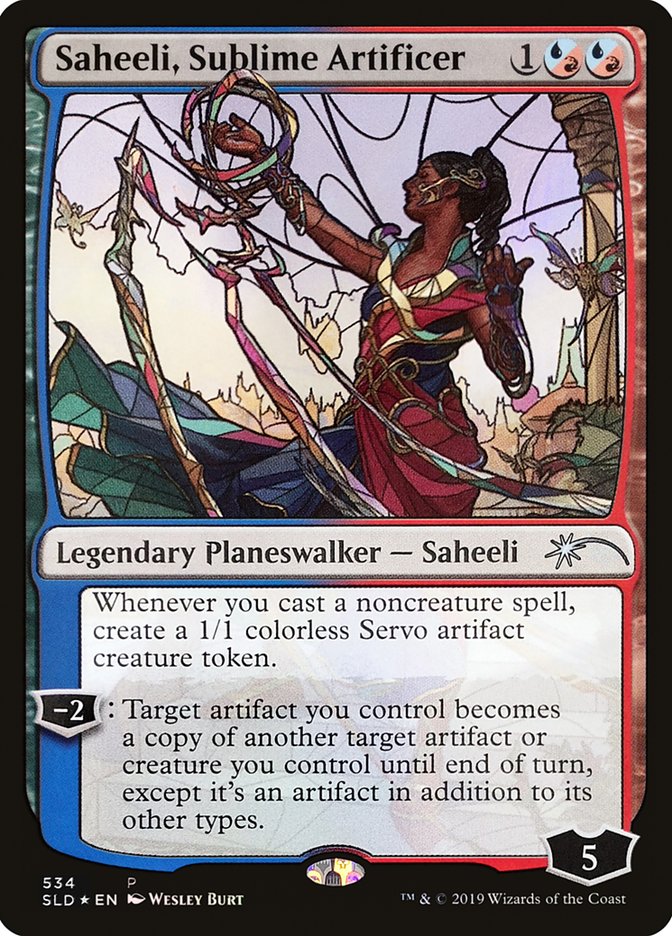 Saheeli, Sublime Artificer (Stained Glass) [Secret Lair Drop Promos] | Clutch Gaming