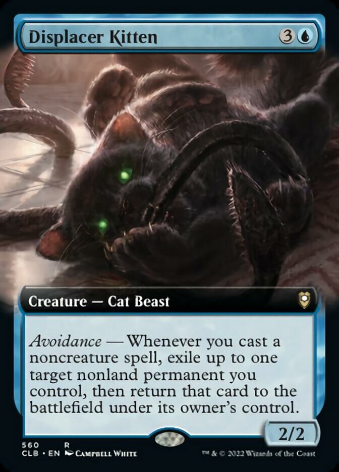 Displacer Kitten (Extended Art) [Commander Legends: Battle for Baldur's Gate] | Clutch Gaming