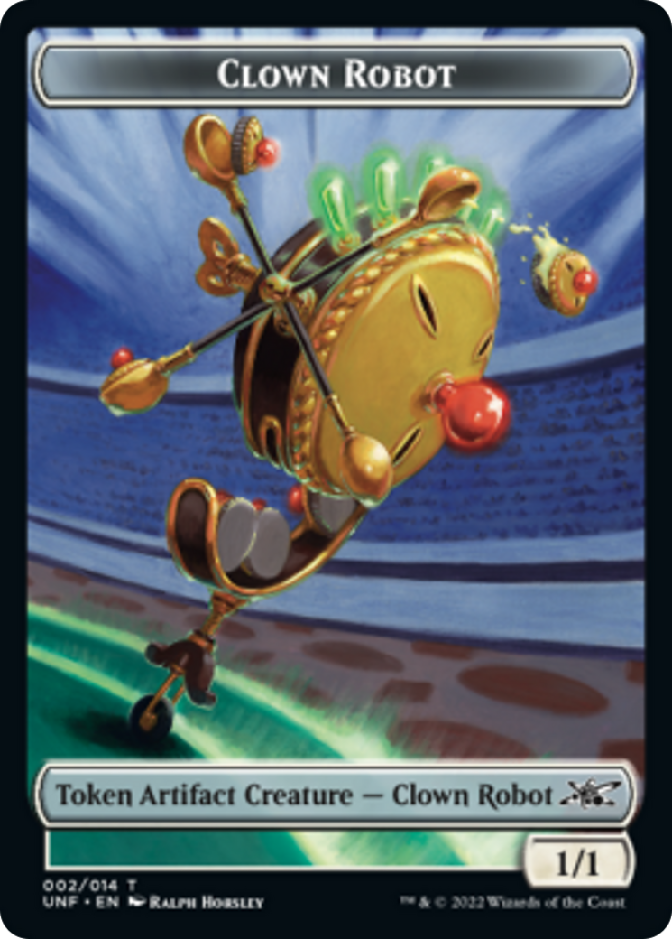 Clown Robot (002) // Balloon Double-Sided Token [Unfinity Tokens] | Clutch Gaming