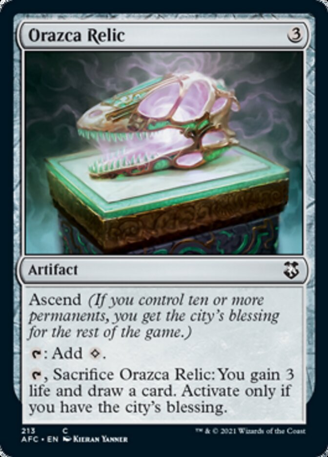 Orazca Relic [Dungeons & Dragons: Adventures in the Forgotten Realms Commander] | Clutch Gaming