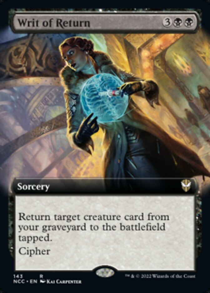 Writ of Return (Extended Art) [Streets of New Capenna Commander] | Clutch Gaming