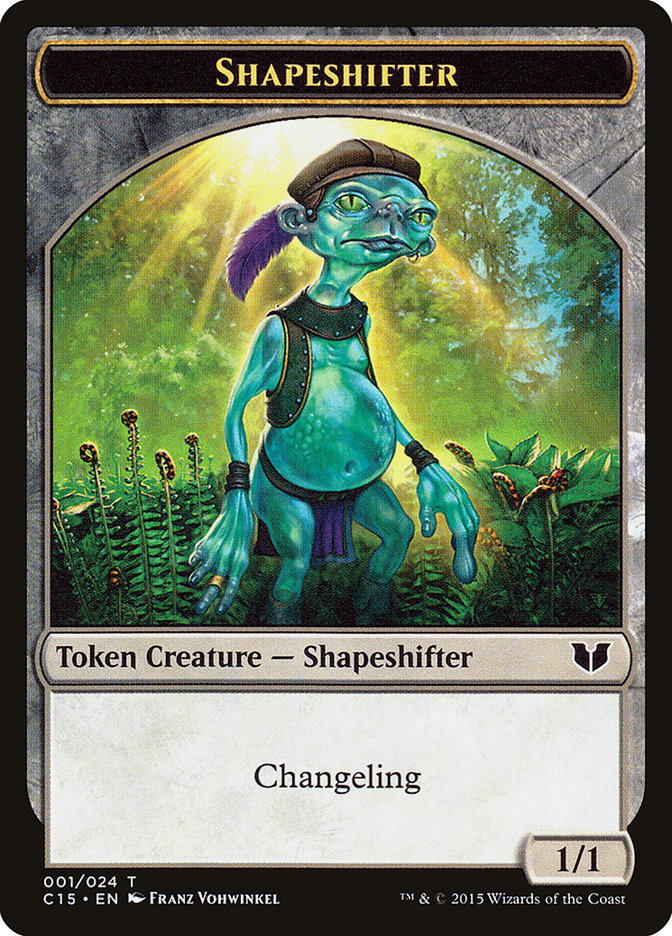 Shapeshifter // Shapeshifter Double-Sided Token [Commander 2015 Tokens] | Clutch Gaming