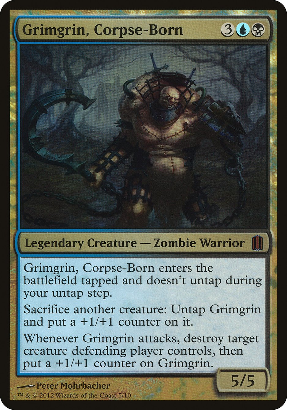 Grimgrin, Corpse-Born (Oversized) [Commander's Arsenal Oversized] | Clutch Gaming