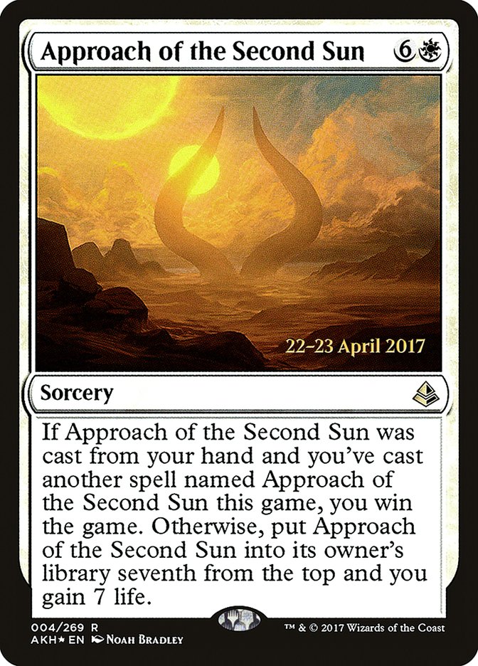 Approach of the Second Sun [Amonkhet Prerelease Promos] | Clutch Gaming