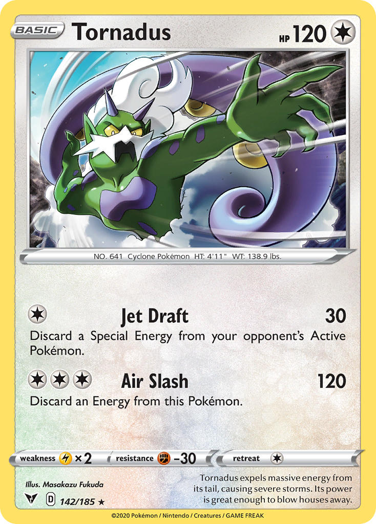 Tornadus (142/185) [Sword & Shield: Vivid Voltage] | Clutch Gaming