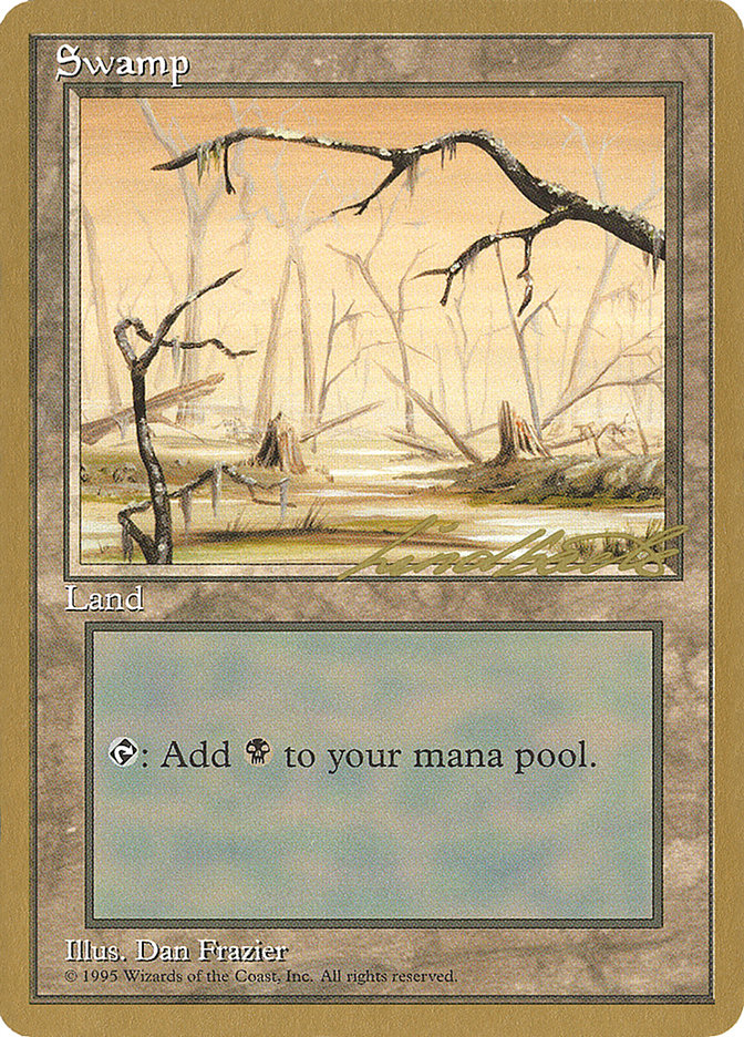 Swamp (ll370) (Leon Lindback) [Pro Tour Collector Set] | Clutch Gaming