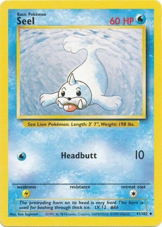 Seel (41/102) [Base Set Unlimited] | Clutch Gaming