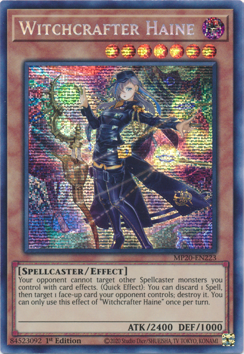 Witchcrafter Haine [MP20-EN223] Prismatic Secret Rare | Clutch Gaming