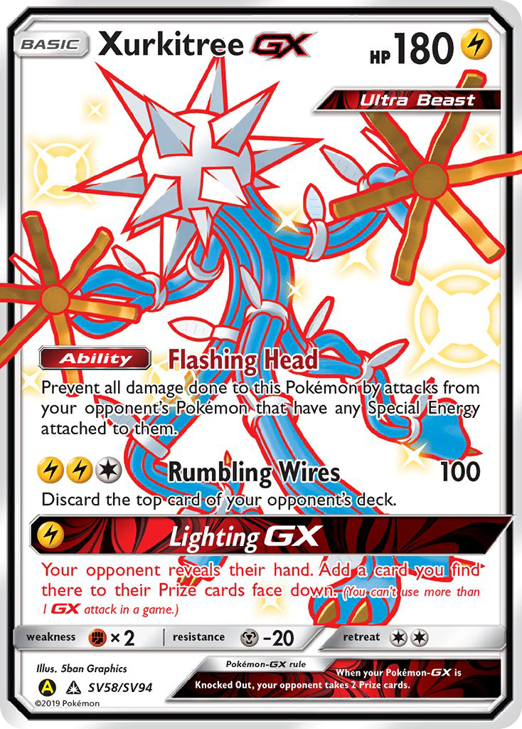 Xurkitree GX (SV58/SV94) [Sun & Moon: Hidden Fates - Shiny Vault] | Clutch Gaming