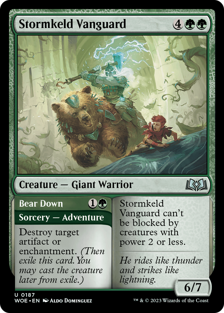 Stormkeld Vanguard // Bear Down [Wilds of Eldraine] | Clutch Gaming