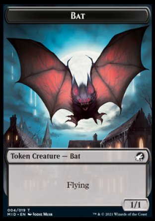 Clue // Bat Double-Sided Token [Innistrad: Midnight Hunt Tokens] | Clutch Gaming