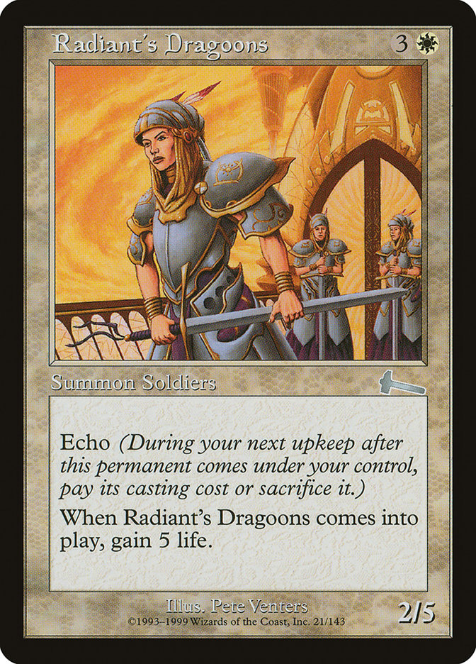 Radiant's Dragoons [Urza's Legacy] | Clutch Gaming