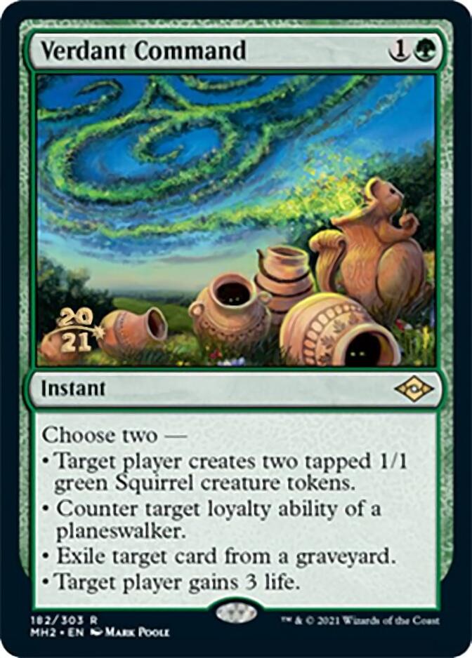 Verdant Command [Modern Horizons 2 Prerelease Promos] | Clutch Gaming