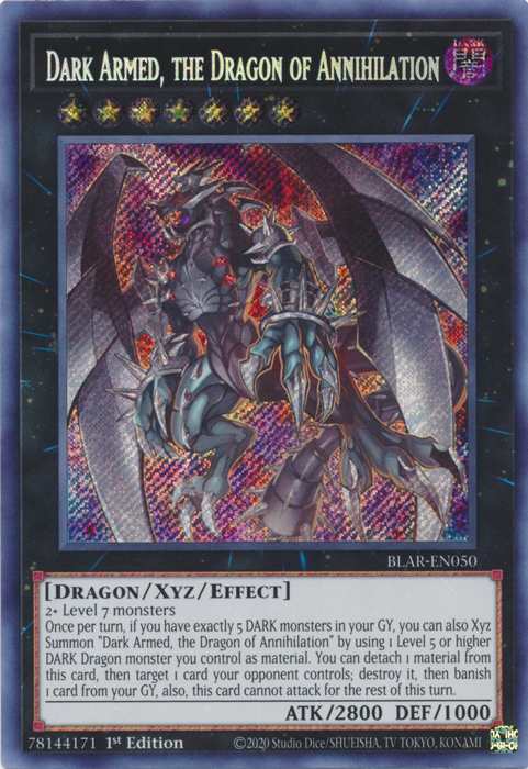 Dark Armed, the Dragon of Annihilation [BLAR-EN050] Secret Rare | Clutch Gaming