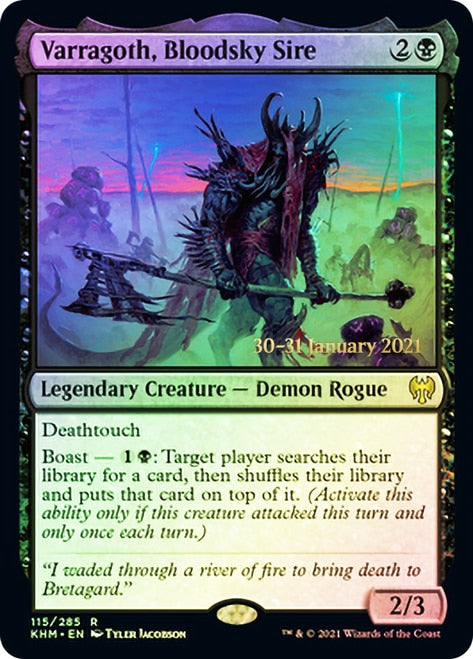 Varragoth, Bloodsky Sire [Kaldheim Prerelease Promos] | Clutch Gaming