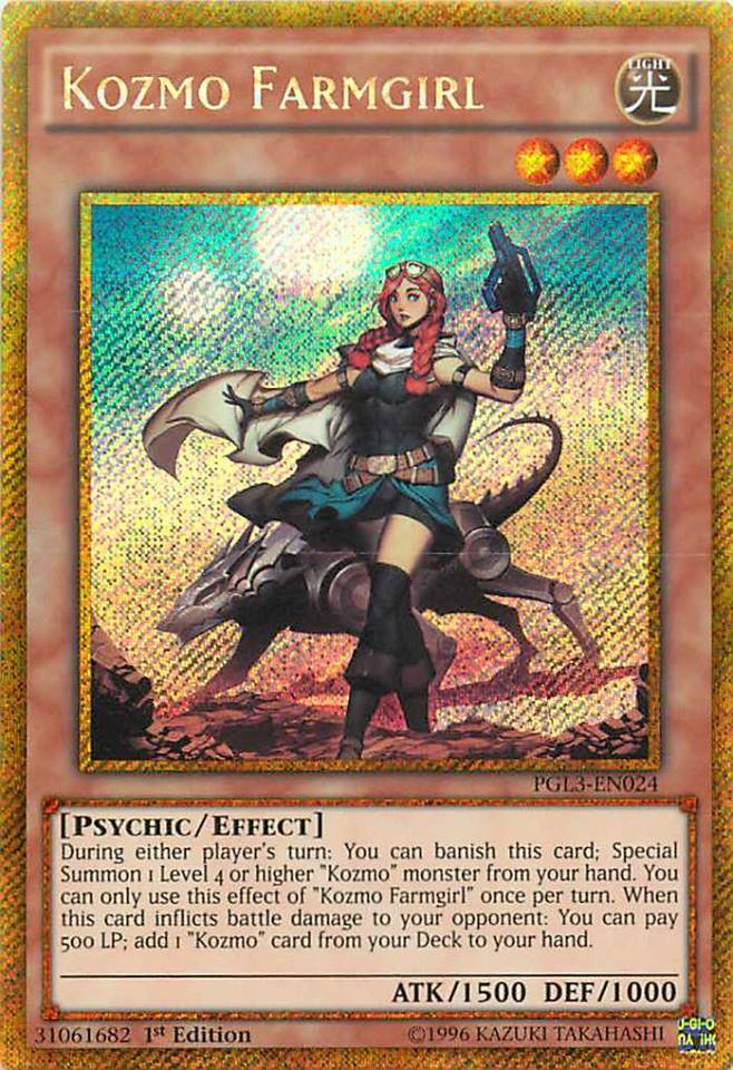 Kozmo Farmgirl [PGL3-EN024] Gold Secret Rare | Clutch Gaming