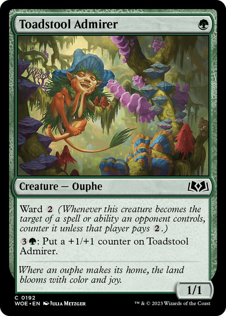 Toadstool Admirer [Wilds of Eldraine] | Clutch Gaming