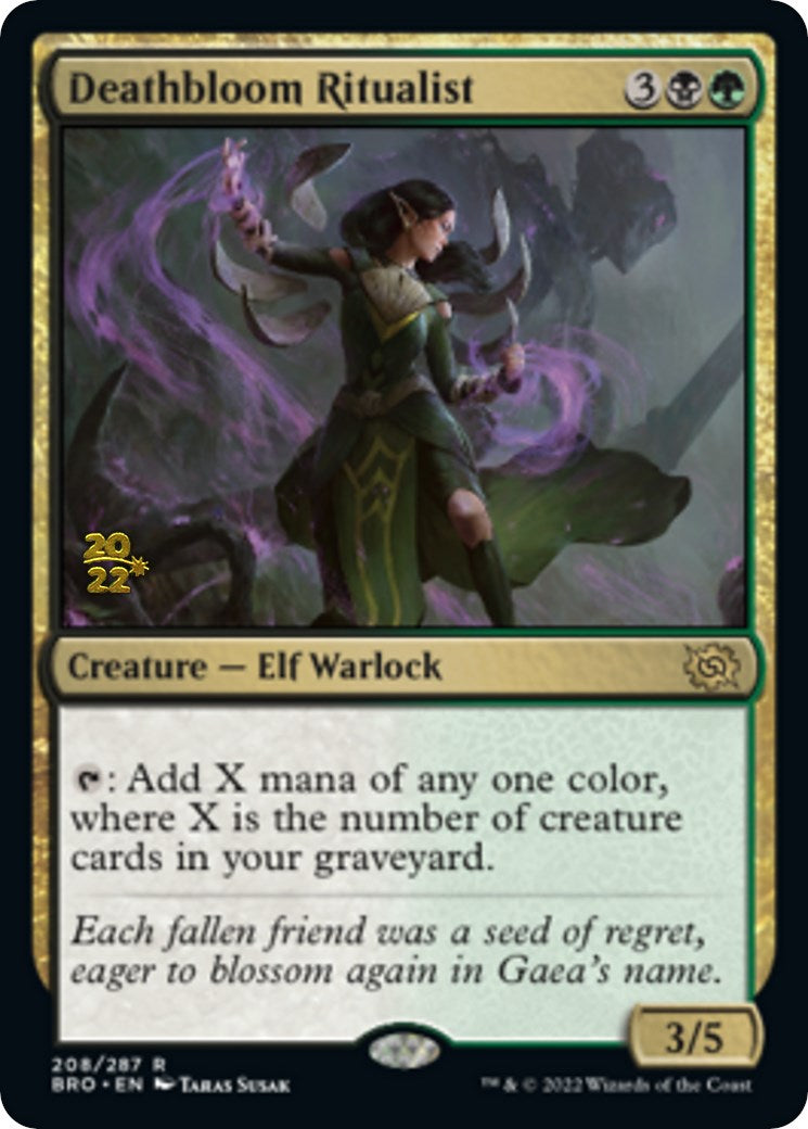 Deathbloom Ritualist [The Brothers' War Prerelease Promos] | Clutch Gaming