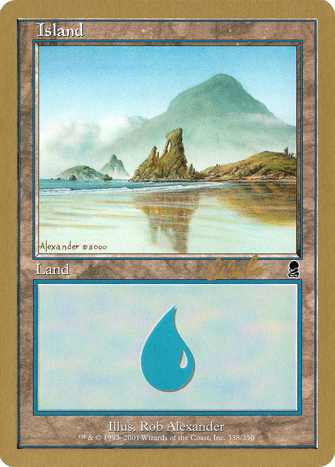 Island (cr338) (Carlos Romao) [World Championship Decks 2002] | Clutch Gaming