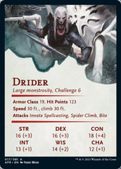 Drider Art Card [Dungeons & Dragons: Adventures in the Forgotten Realms Art Series] | Clutch Gaming