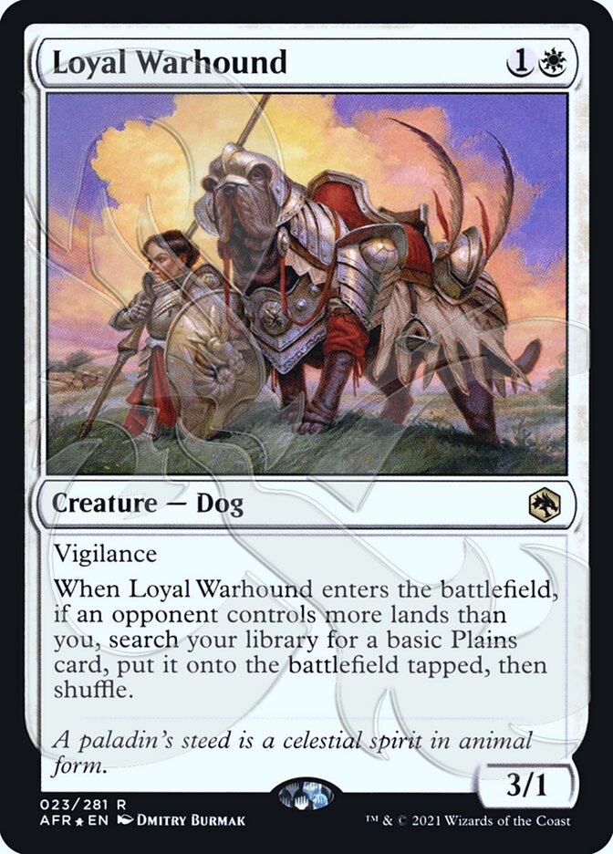 Loyal Warhound (Ampersand Promo) [Dungeons & Dragons: Adventures in the Forgotten Realms Promos] | Clutch Gaming