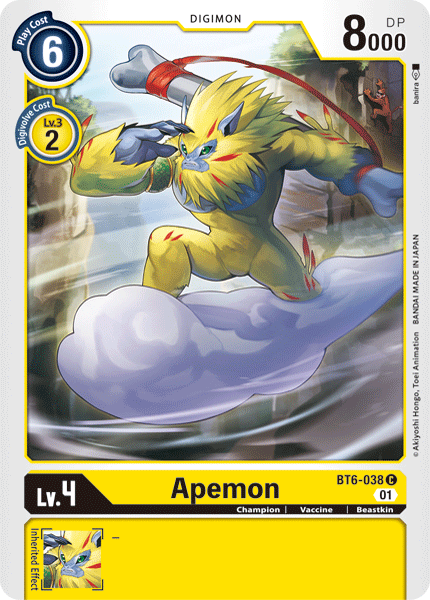 Apemon [BT6-038] [Double Diamond] | Clutch Gaming