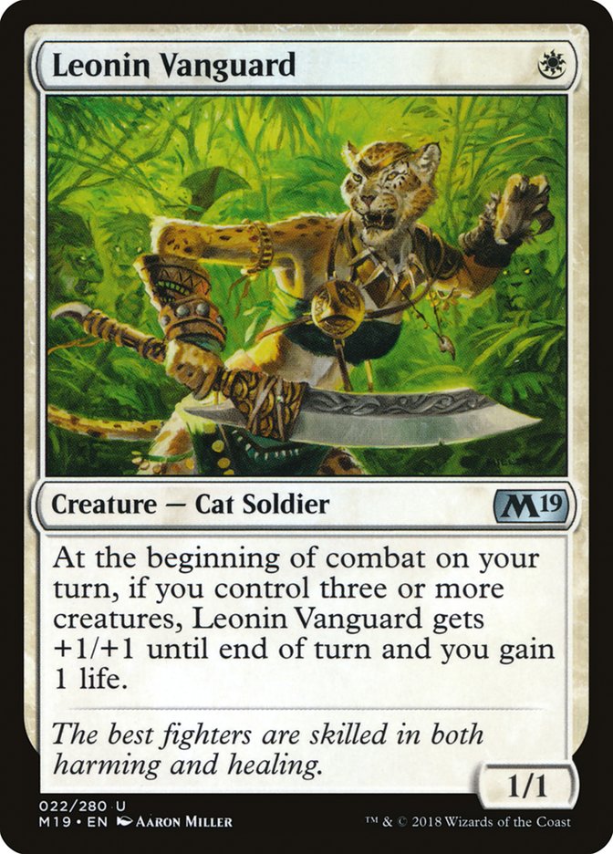 Leonin Vanguard [Core Set 2019] | Clutch Gaming