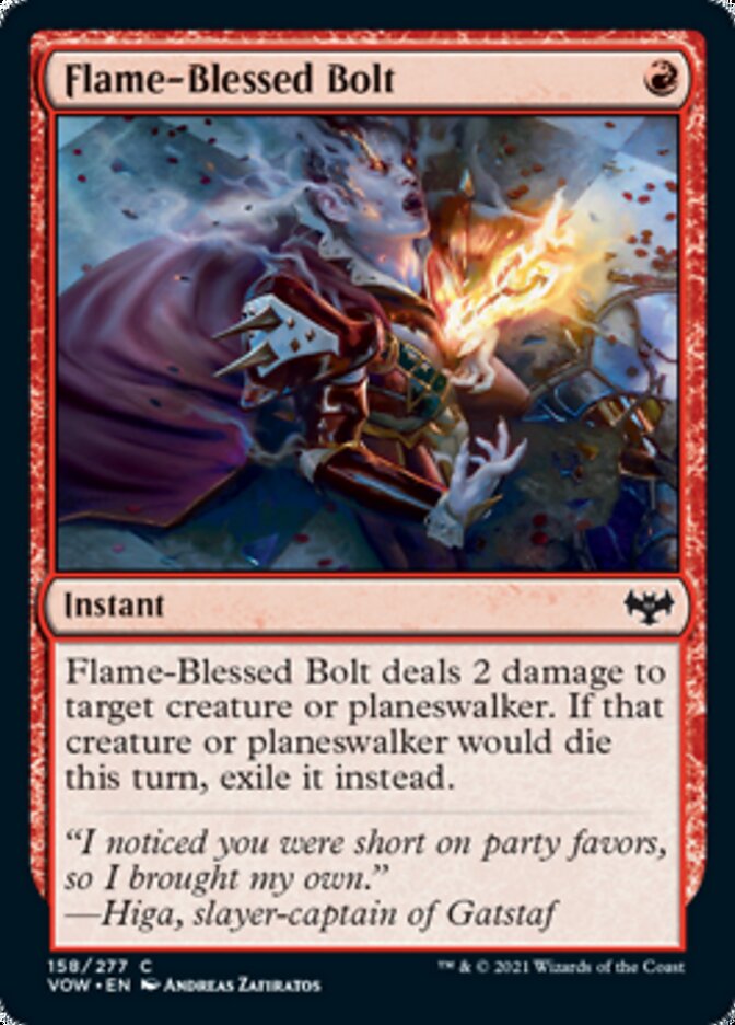 Flame-Blessed Bolt [Innistrad: Crimson Vow] | Clutch Gaming