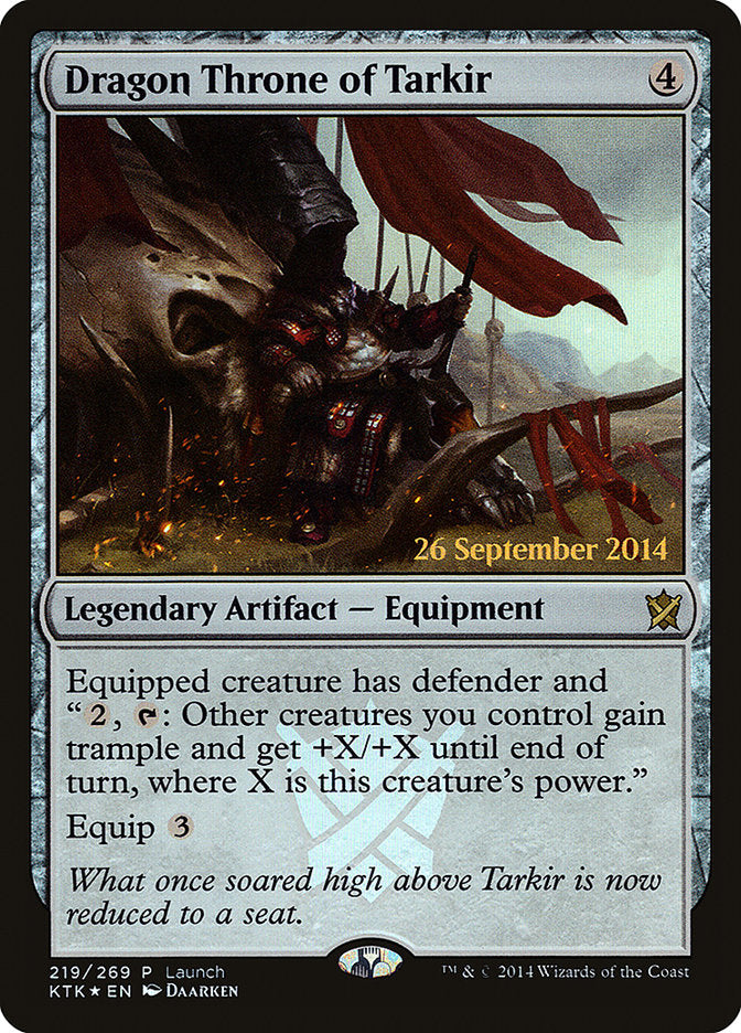 Dragon Throne of Tarkir (Launch) [Khans of Tarkir Prerelease Promos] | Clutch Gaming