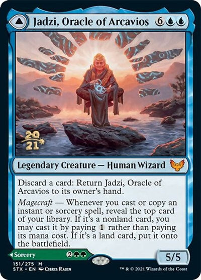 Jadzi, Oracle of Arcavios // Journey to the Oracle [Strixhaven: School of Mages Prerelease Promos] | Clutch Gaming