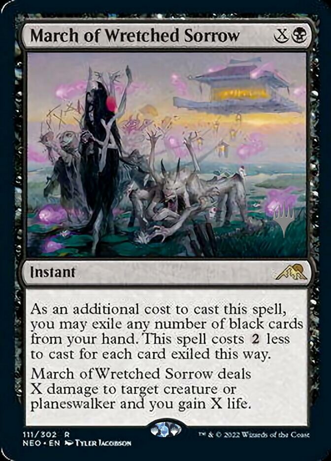 March of Wretched Sorrow (Promo Pack) [Kamigawa: Neon Dynasty Promos] | Clutch Gaming