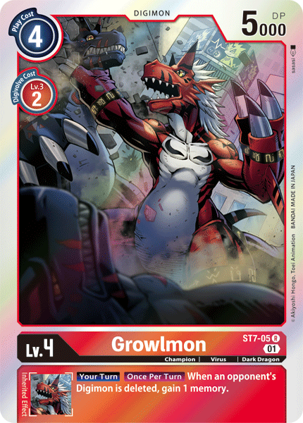 Growlmon [ST7-05] [Starter Deck: Gallantmon] | Clutch Gaming