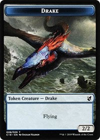 Drake // Human Double-Sided Token [Commander 2019 Tokens] | Clutch Gaming