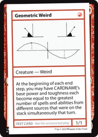 Geometric Weird (2021 Edition) [Mystery Booster Playtest Cards] | Clutch Gaming