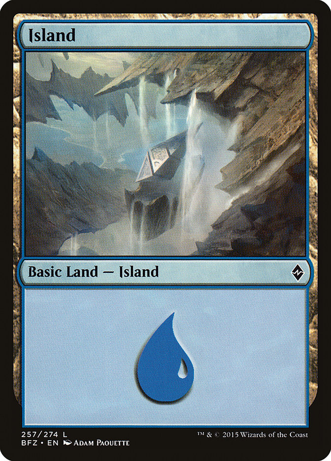 Island (257a) [Battle for Zendikar] | Clutch Gaming