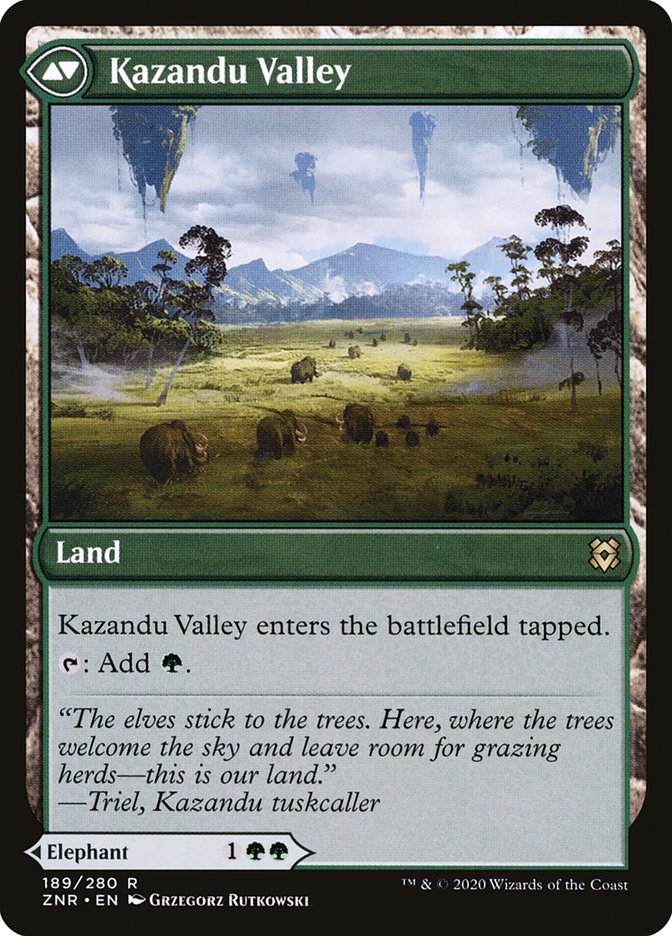 Kazandu Mammoth // Kazandu Valley [Zendikar Rising] | Clutch Gaming
