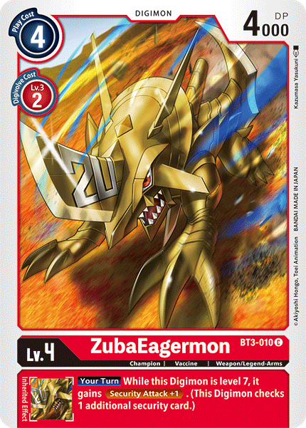 ZubaEagermon [BT3-010] [Release Special Booster Ver.1.5] | Clutch Gaming