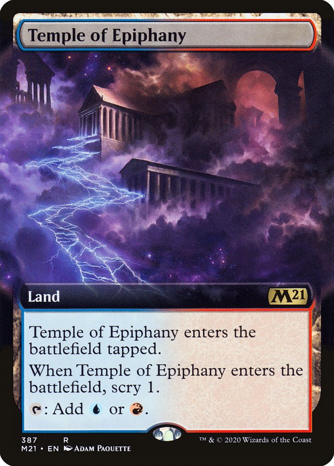 Temple of Epiphany (Extended Art) [Core Set 2021] | Clutch Gaming