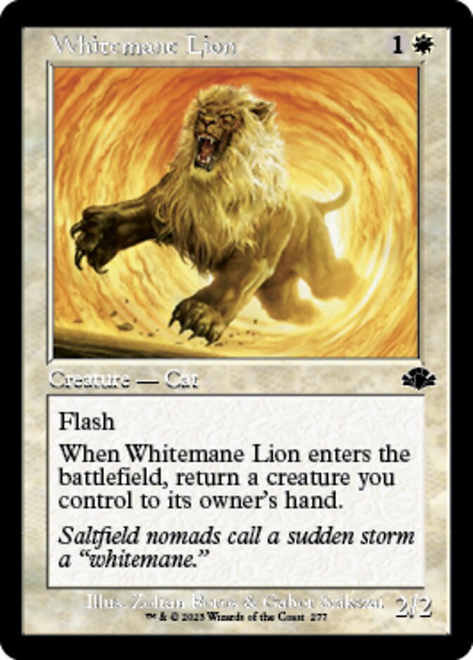 Whitemane Lion (Retro) [Dominaria Remastered] | Clutch Gaming