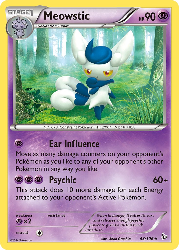 Meowstic (43/106) (Theme Deck Exclusive) [XY: Flashfire] | Clutch Gaming