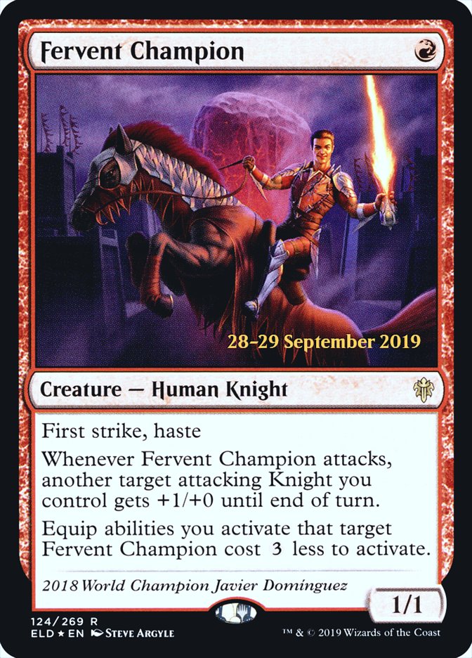 Fervent Champion [Throne of Eldraine Prerelease Promos] | Clutch Gaming