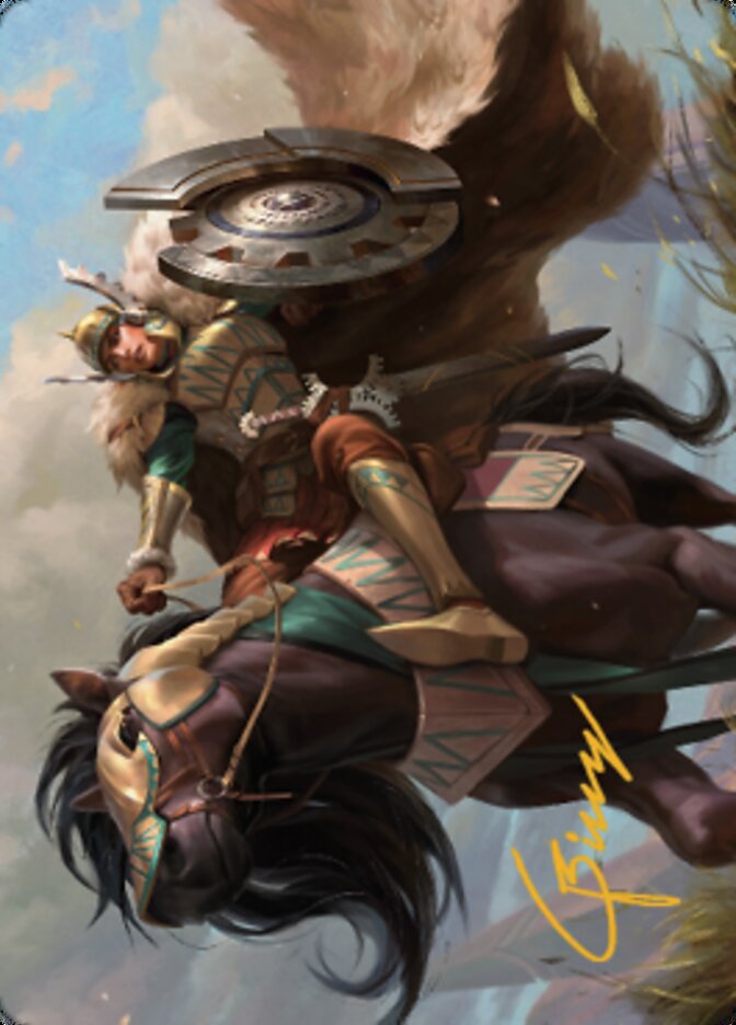 Knight of Dawn's Light Art Card (Gold-Stamped Signature) [Dominaria United Art Series] | Clutch Gaming
