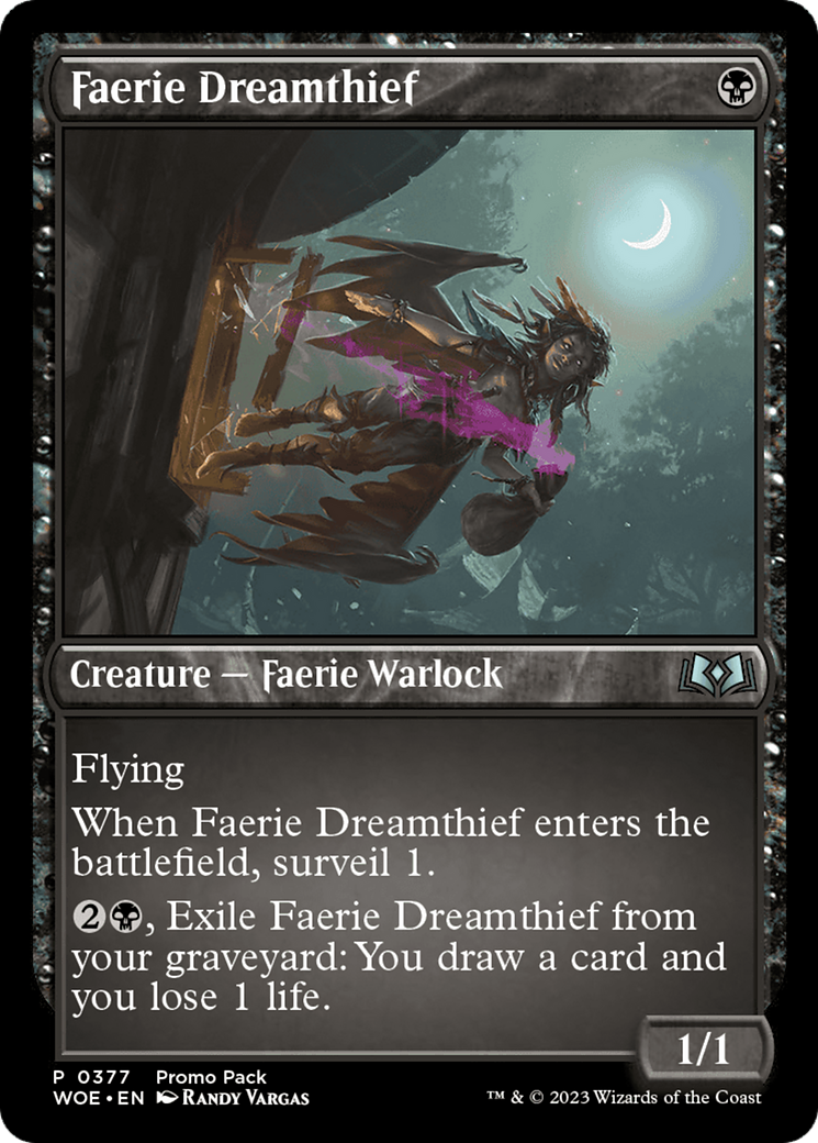 Faerie Dreamthief (Promo Pack) [Wilds of Eldraine Promos] | Clutch Gaming